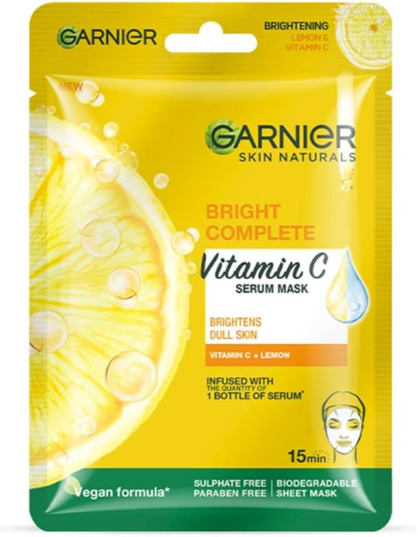 Garnier Vitamin C Brightening Face Mask Sachets X 30 boxes
